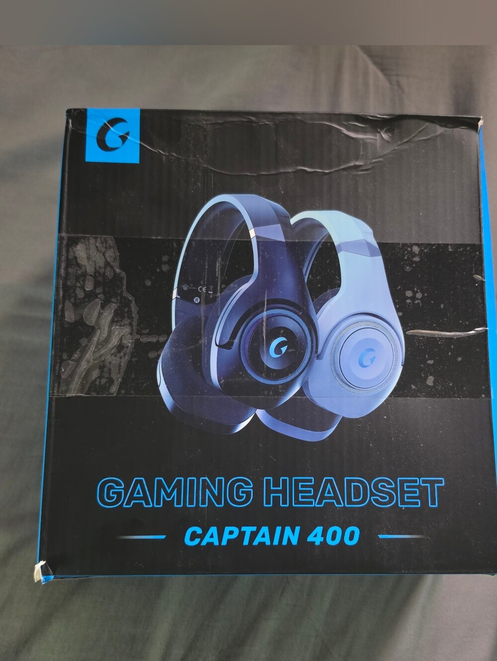Captain 400 Gaming Headset — Blue Comfortable Over-Ear Headphones